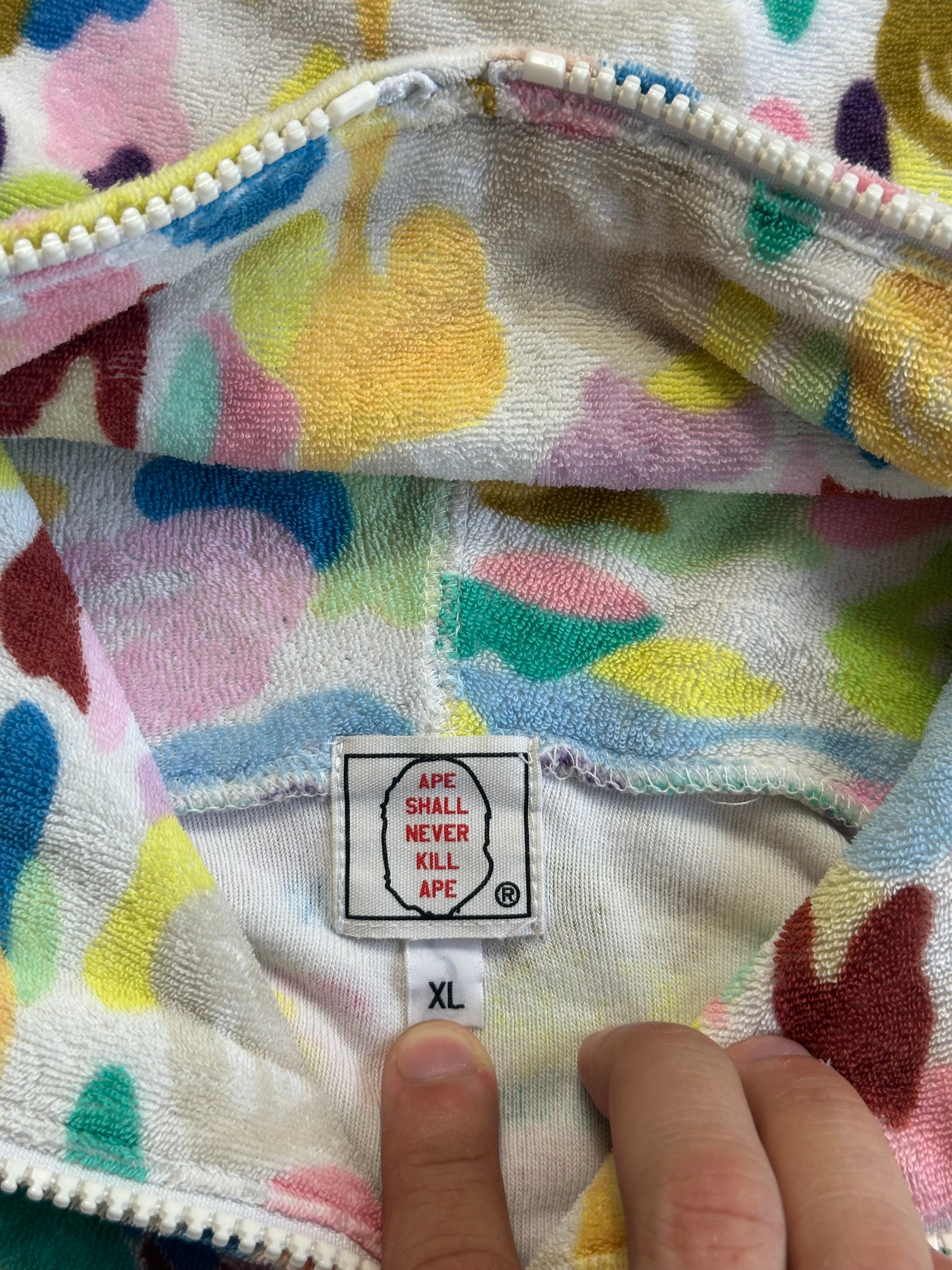 Vintage Bape Terrycloth Multicamo 2005