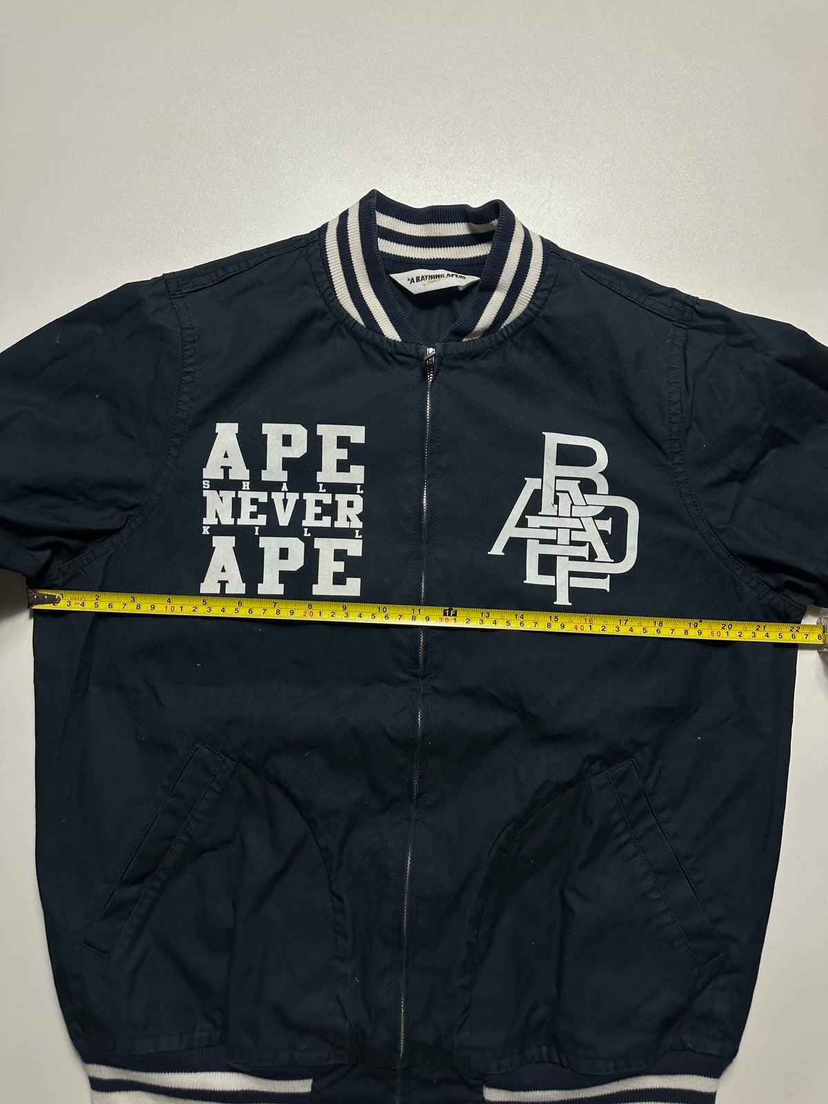 BAPE Ape Shall Never Kill Ape Busy Works Zip Jacket Navy