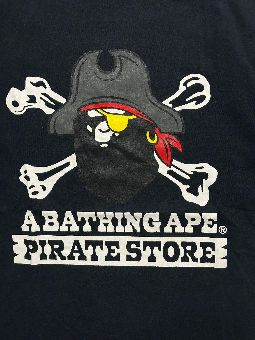 BAPE Ape Pirate Tee Black – Size S
