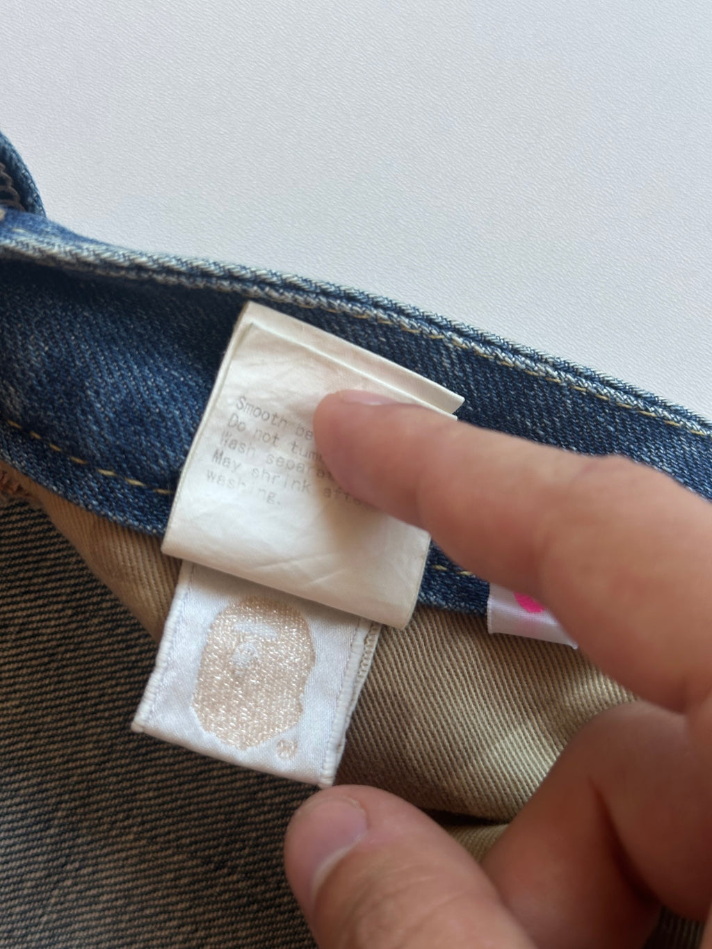 Vintage Bape Embroidered Jeans