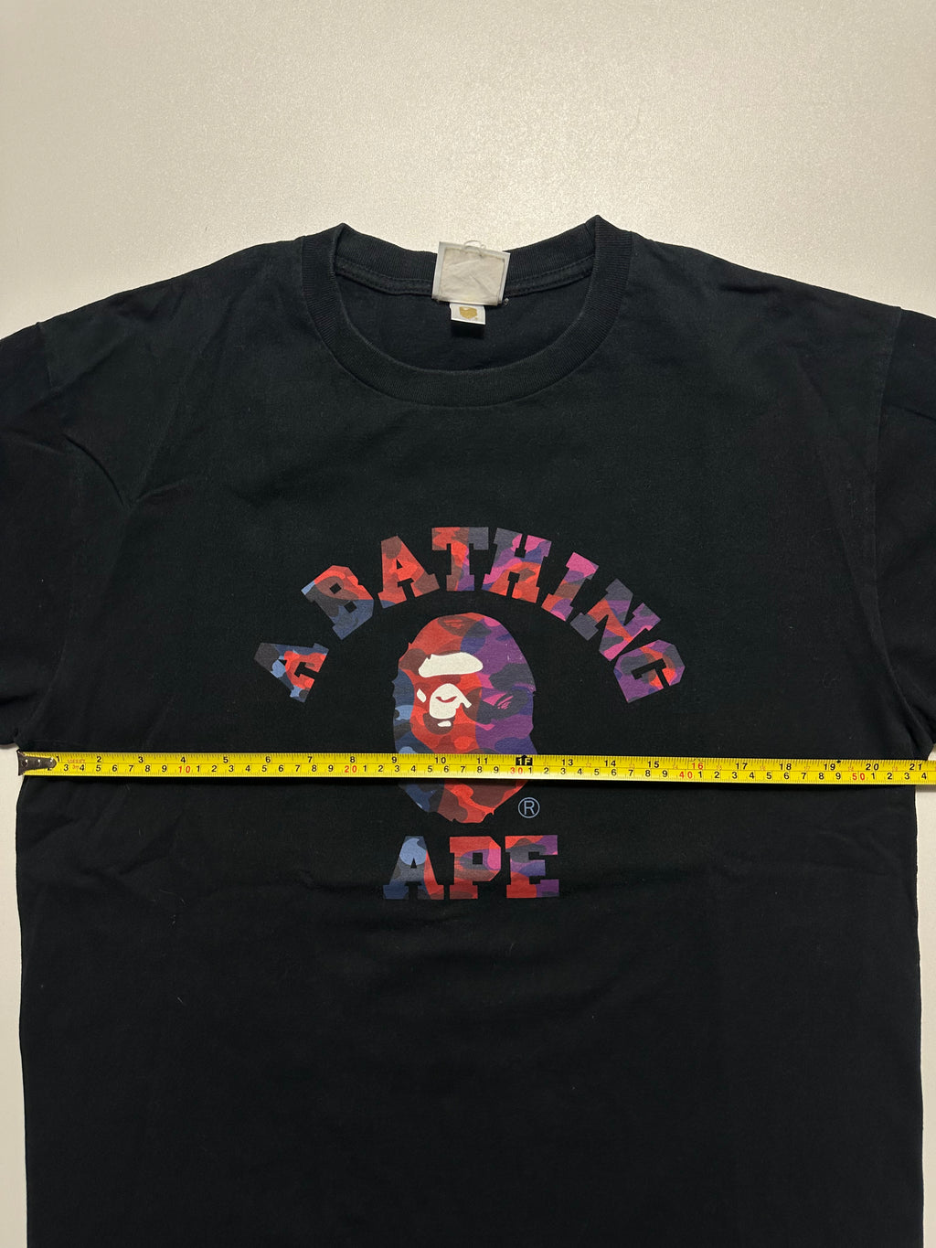 BAPE Color Camo Crazy College Tee Black – SS23 – Size XL