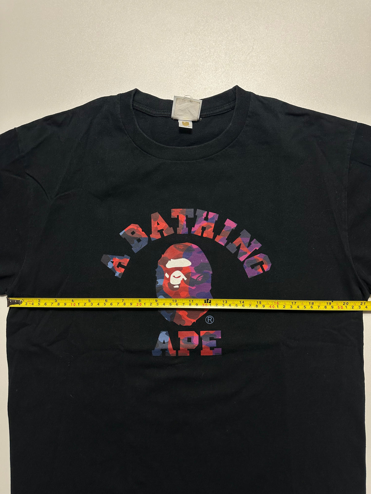 BAPE Color Camo Crazy College Tee Black – SS23 – Size XL