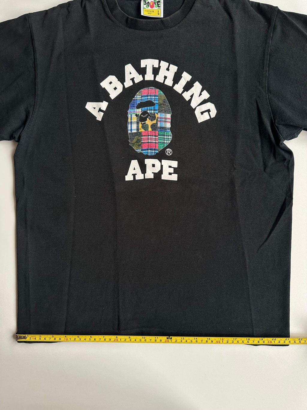BAPE Patchwork College Tee Black – SS20 – Size L