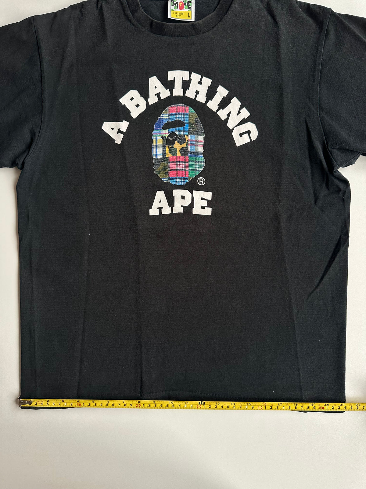 BAPE Patchwork College Tee Black – SS20 – Size L