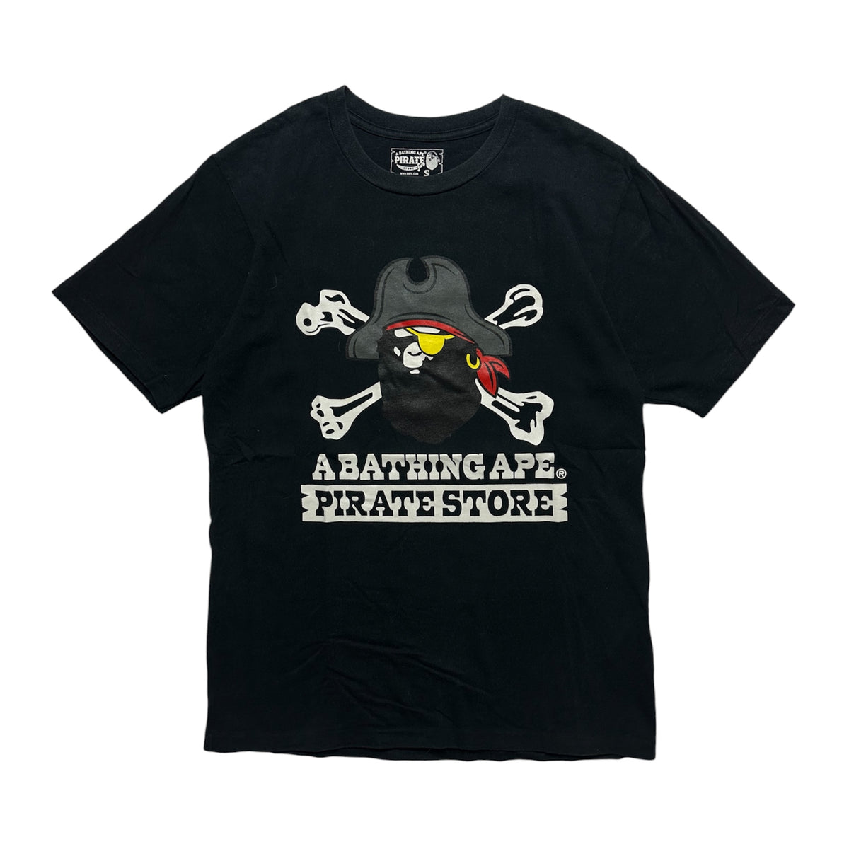 BAPE Ape Pirate Tee Black – Size S