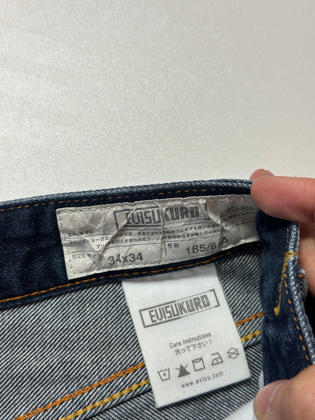 Vintage Evisu Kuro Seagull Jorts