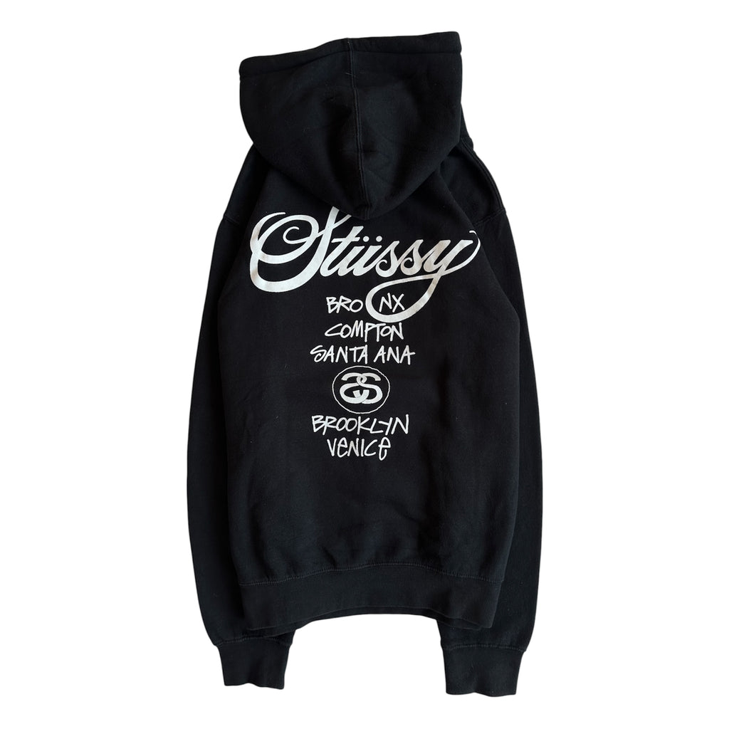 Stussy World Tour Pullover Hoodie Black