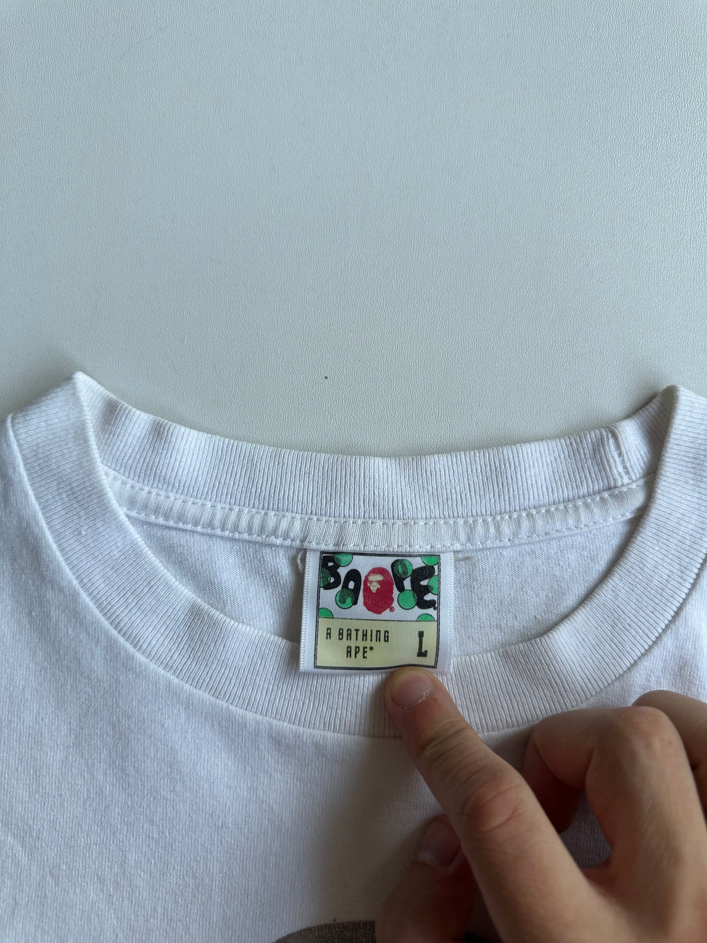 BAPE x JAM HOME MADE Ape Head T-Shirt White / Silver