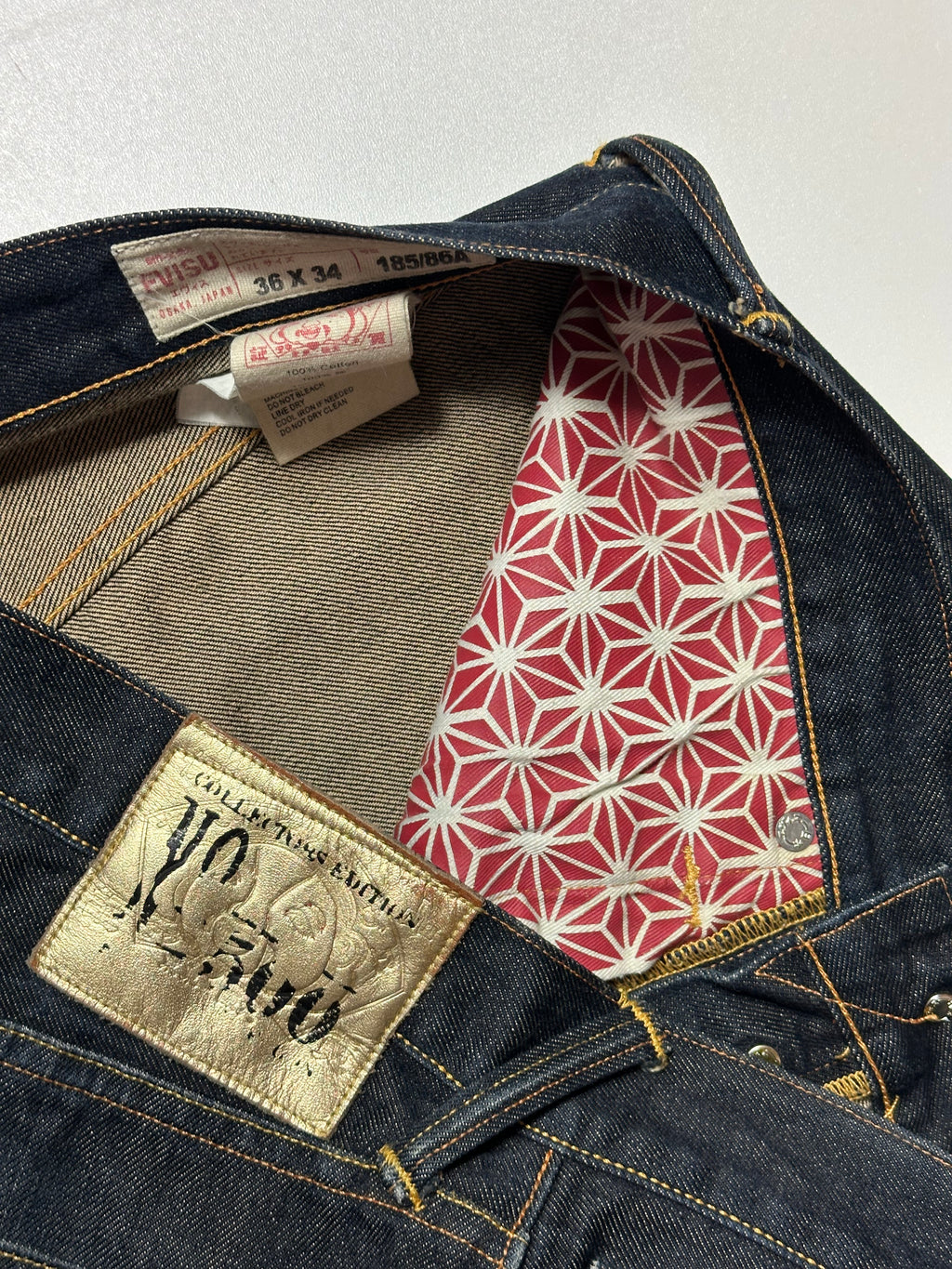 Vintage Evisu Year of The Dragon Collector Edition Raw Selvedge Jeans