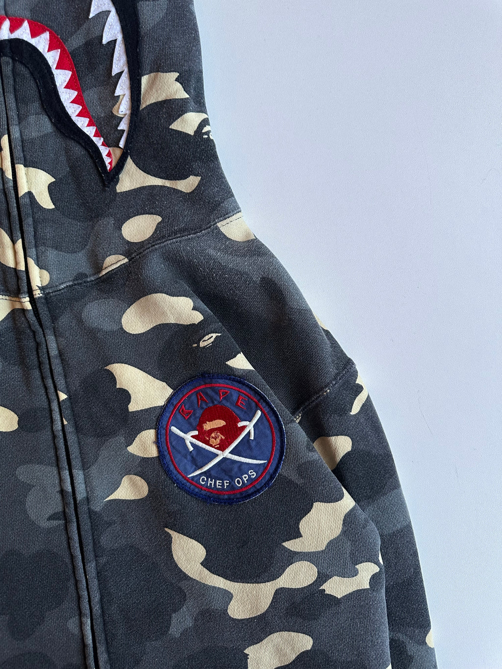 BAPE City Camo Shark Full Zip Hoodie “Chef Ops” Glow in the Dark
