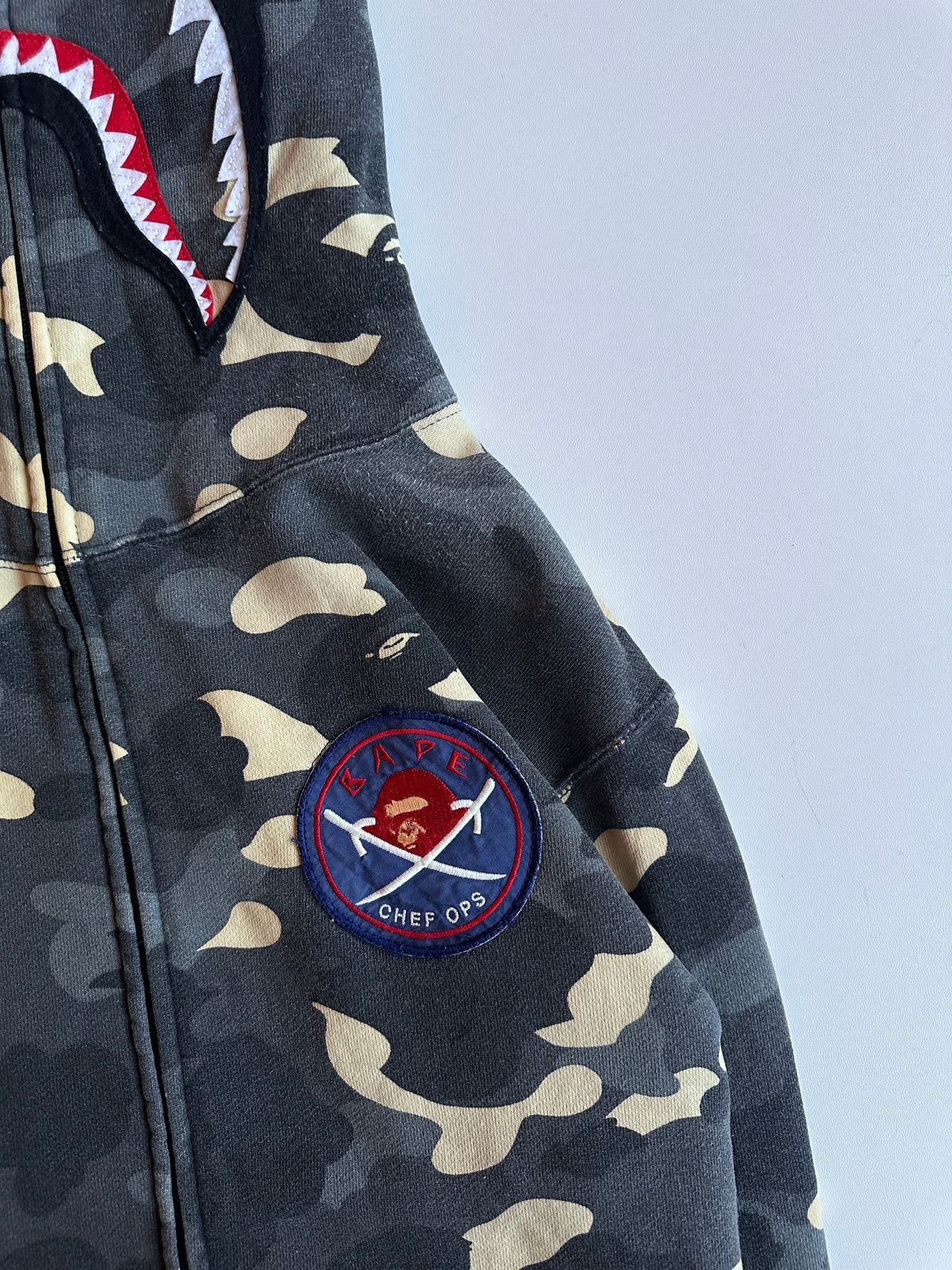 BAPE City Camo Shark Full Zip Hoodie “Chef Ops” Glow in the Dark