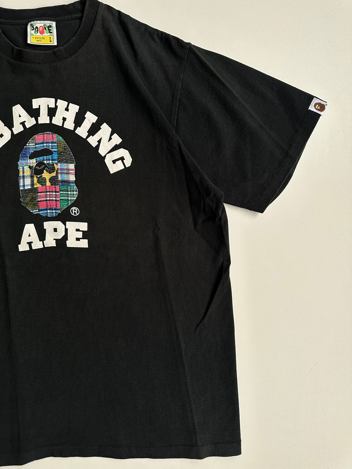 BAPE Patchwork College Tee Black – SS20 – Size L