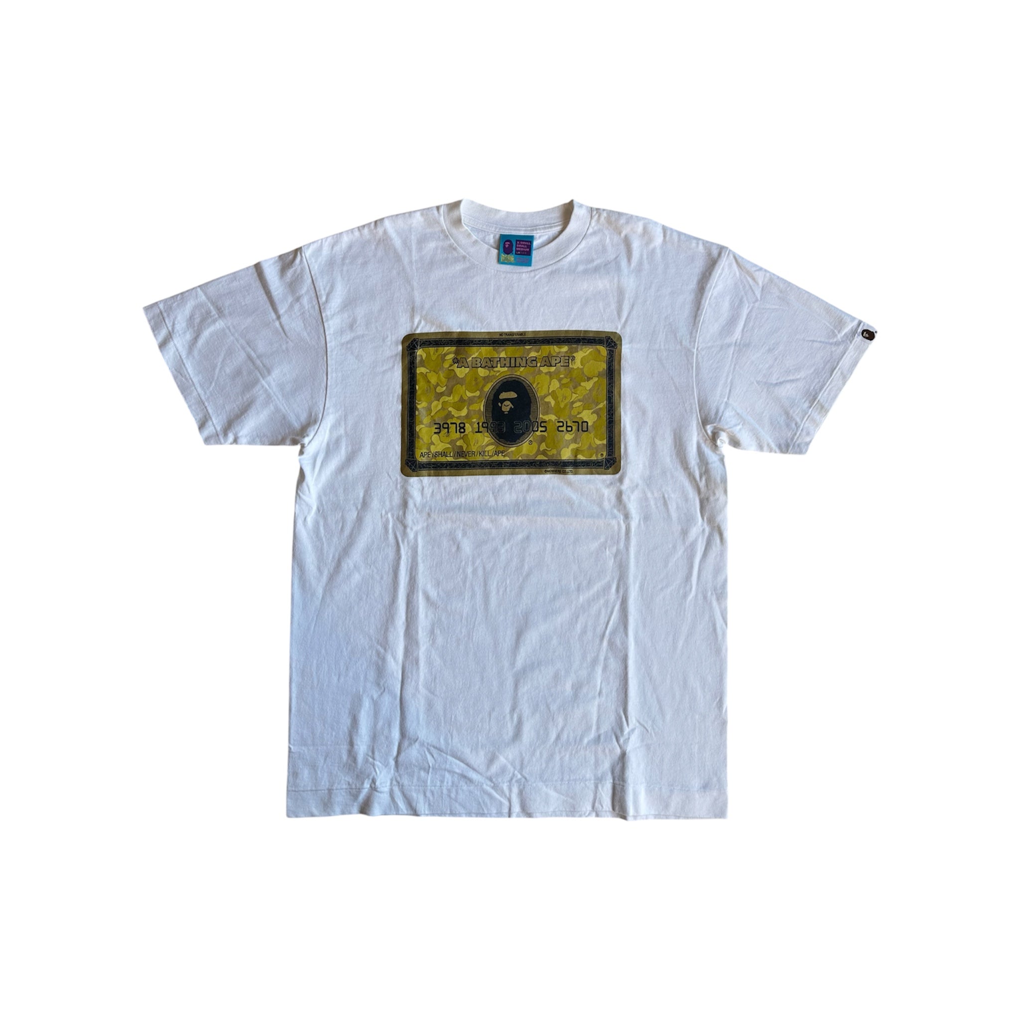 Vintage Bape Gold Card Member Tee