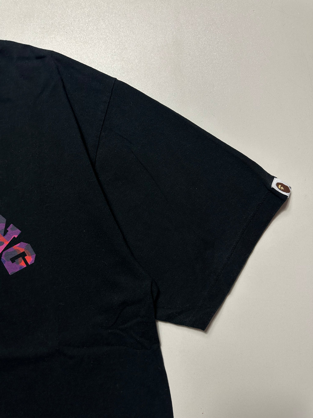 BAPE Color Camo Crazy College Tee Black – SS23 – Size XL