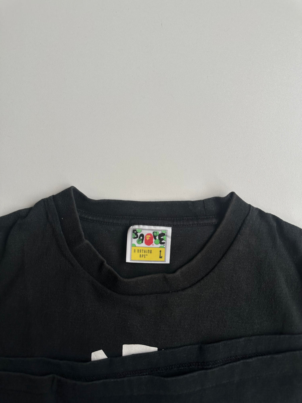 BAPE Patchwork College Tee Black – SS20 – Size L