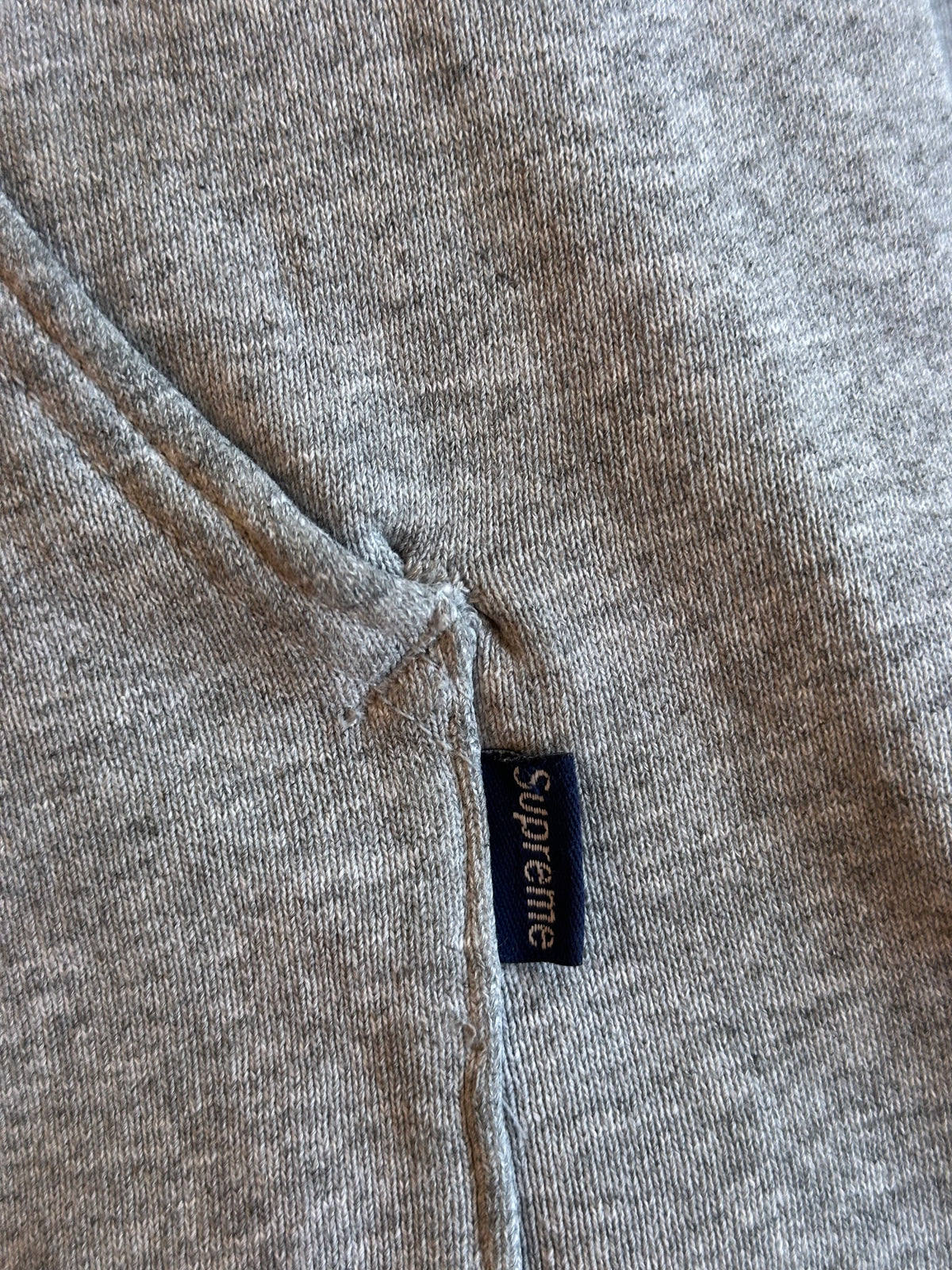 Supreme Arc Logo Zip Up Hoodie Heather Grey – 2001