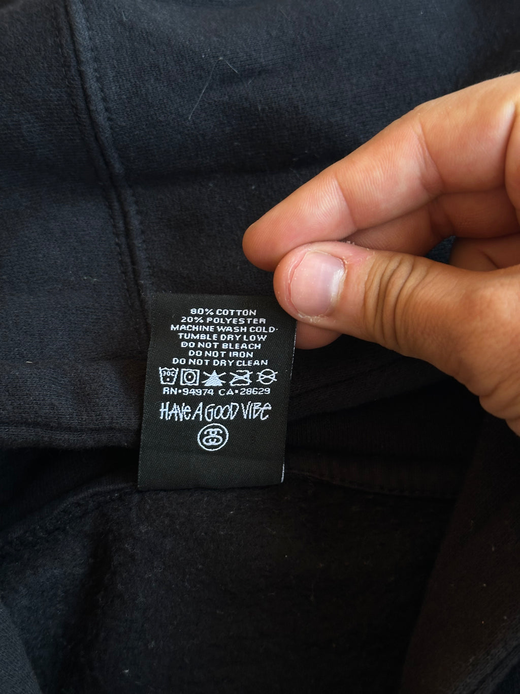 Stussy World Tour Pullover Hoodie Black