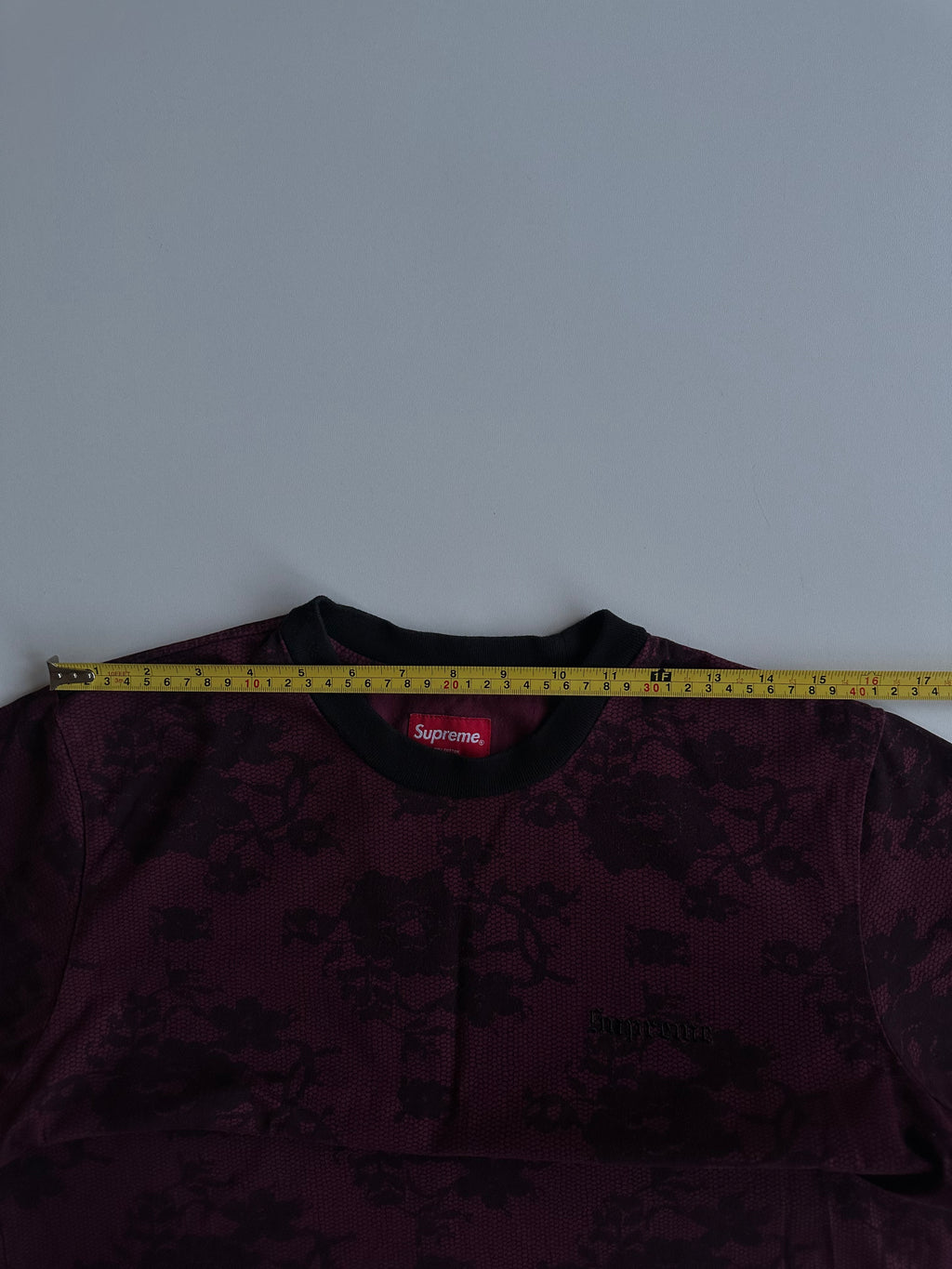 Supreme Lace L/S Top Burgundy / Black – SS17