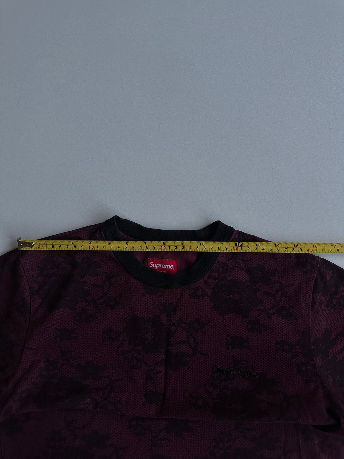 Supreme Lace L/S Top Burgundy / Black – SS17