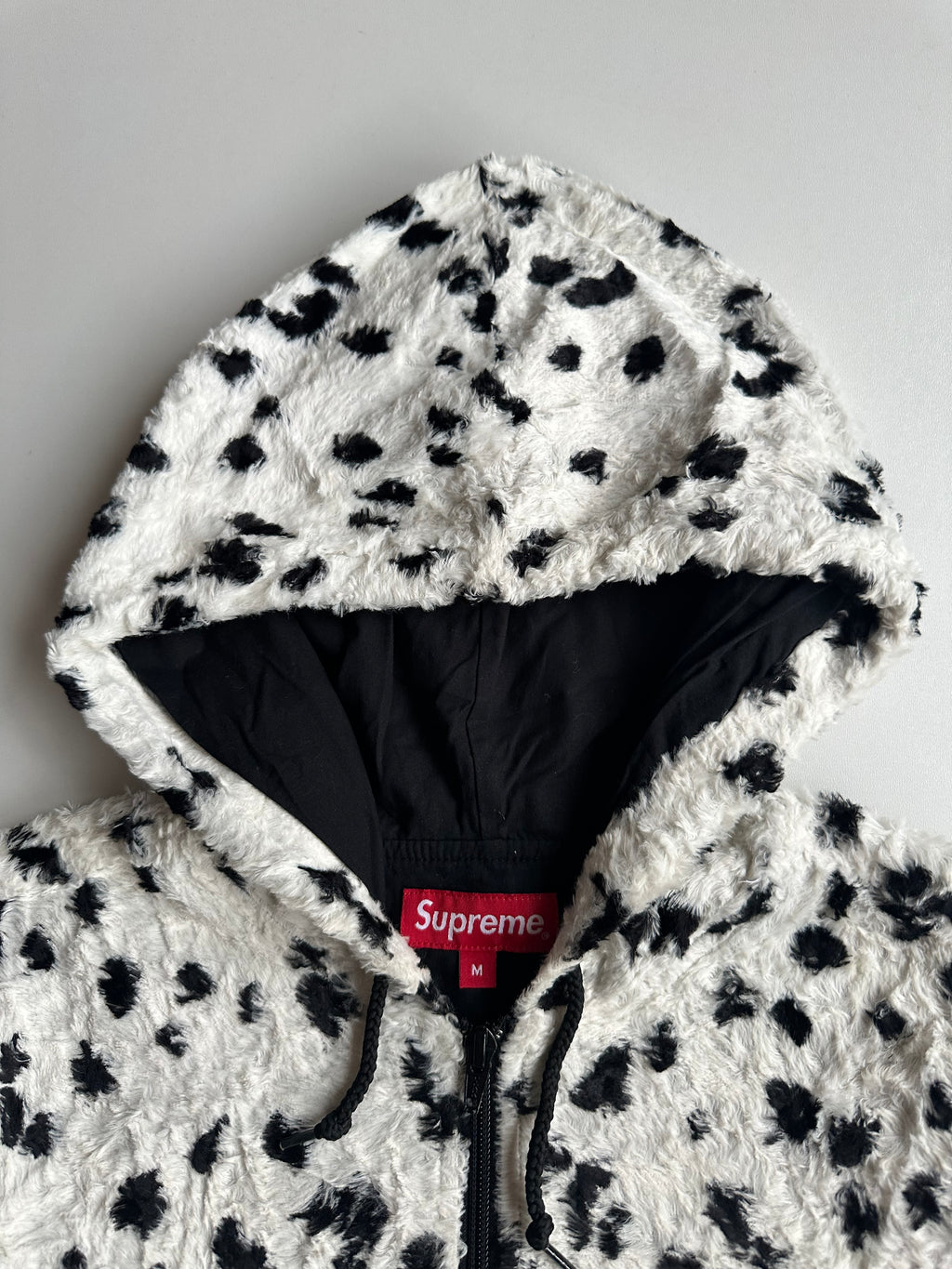 Supreme Fur Pullover Hoodie Dalmatian – SS14 - Size M
