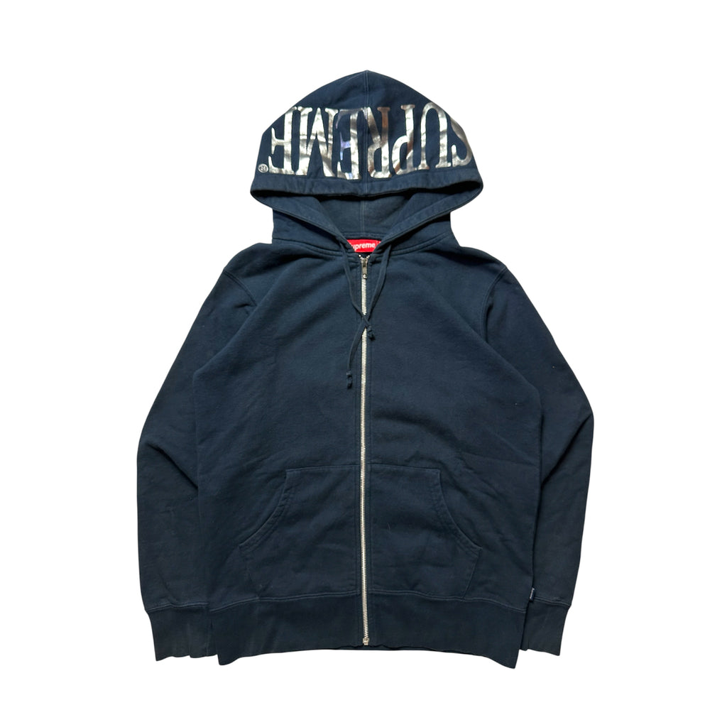 Supreme Hood Logo Zip Hoodie