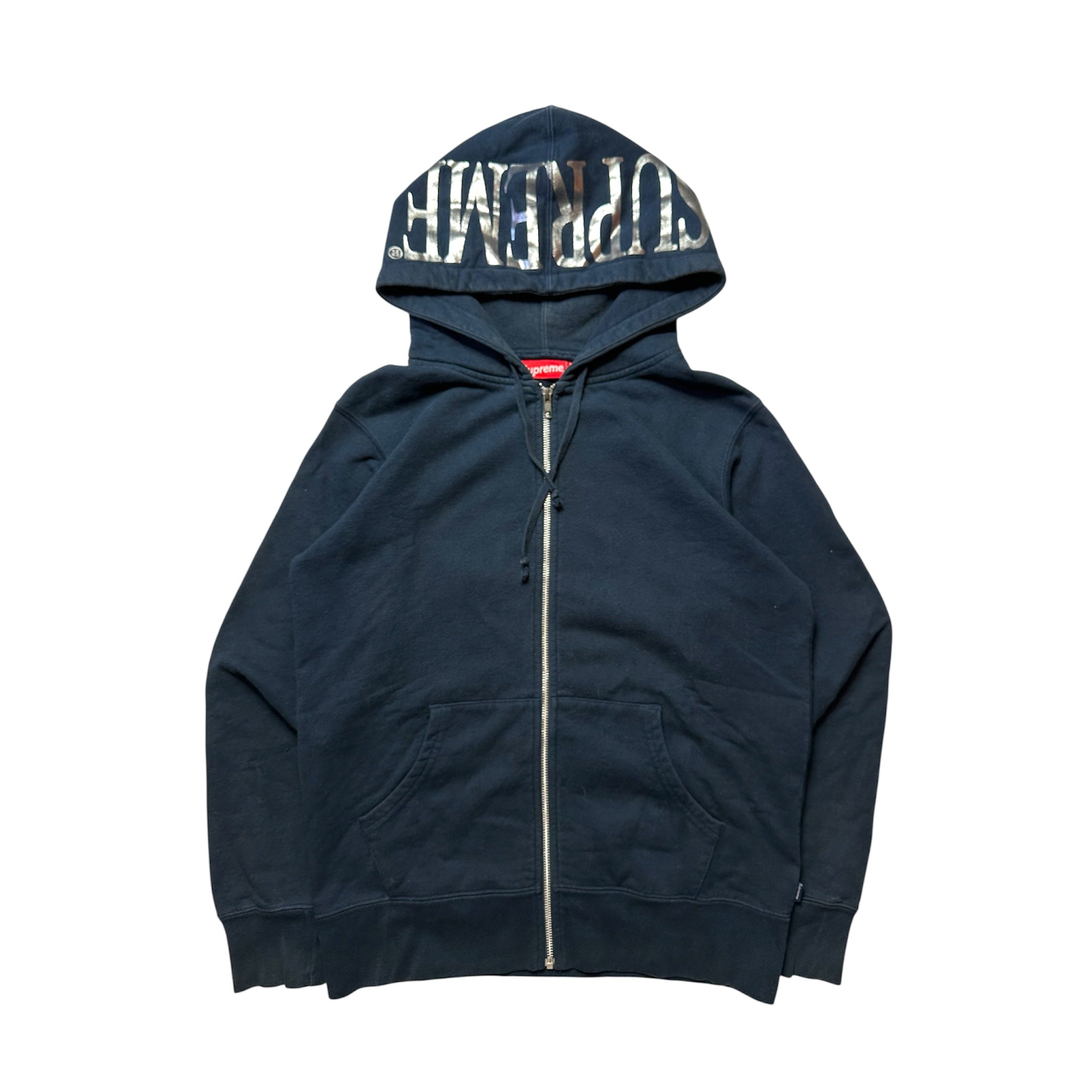 Supreme Hood Logo Zip Hoodie