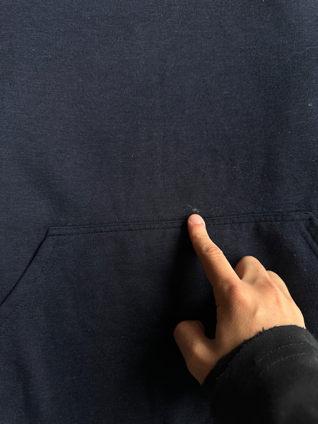 Vintage Stussy Skull Logo Hoodie Navy