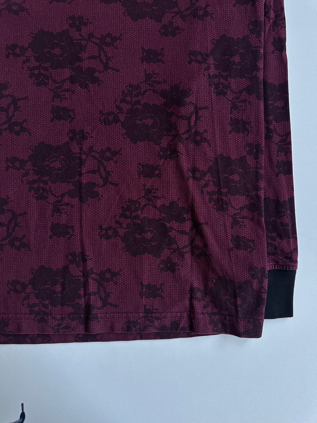 Supreme Lace L/S Top Burgundy / Black – SS17