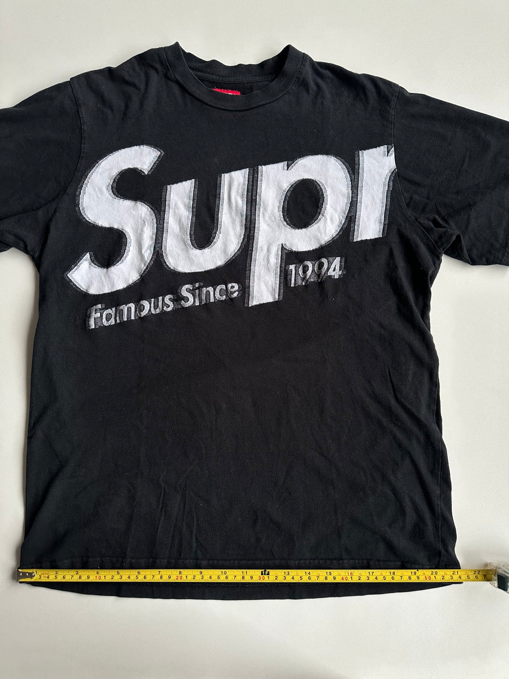 Supreme Intarsia Spellout S/S Top Black – SS21