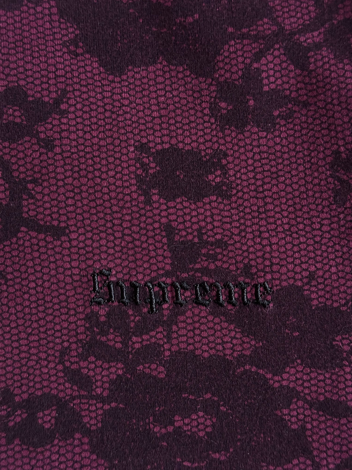 Supreme Lace L/S Top Burgundy / Black – SS17