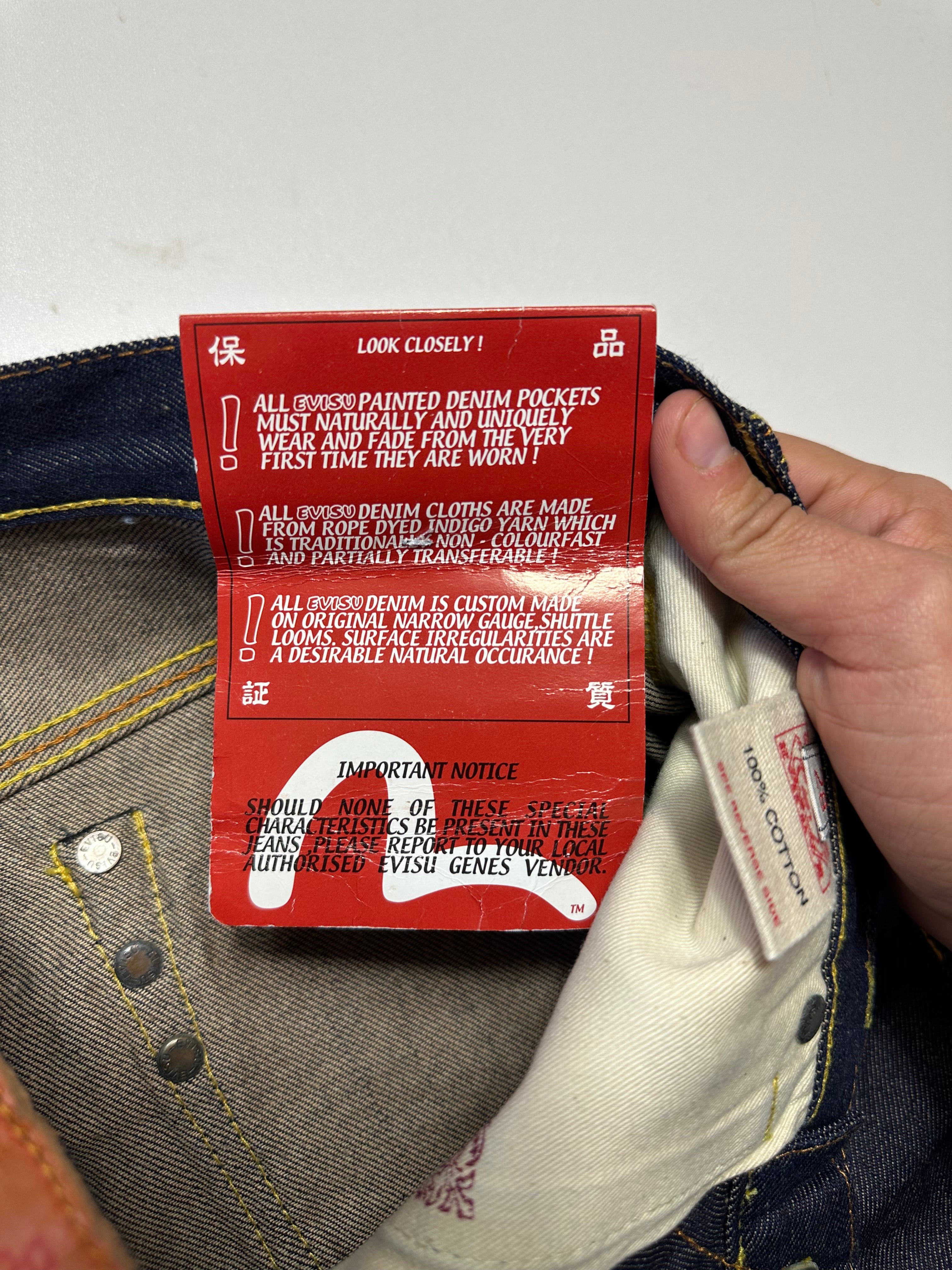Vintage Evisu Embroidered Seagull Selvedge Jeans