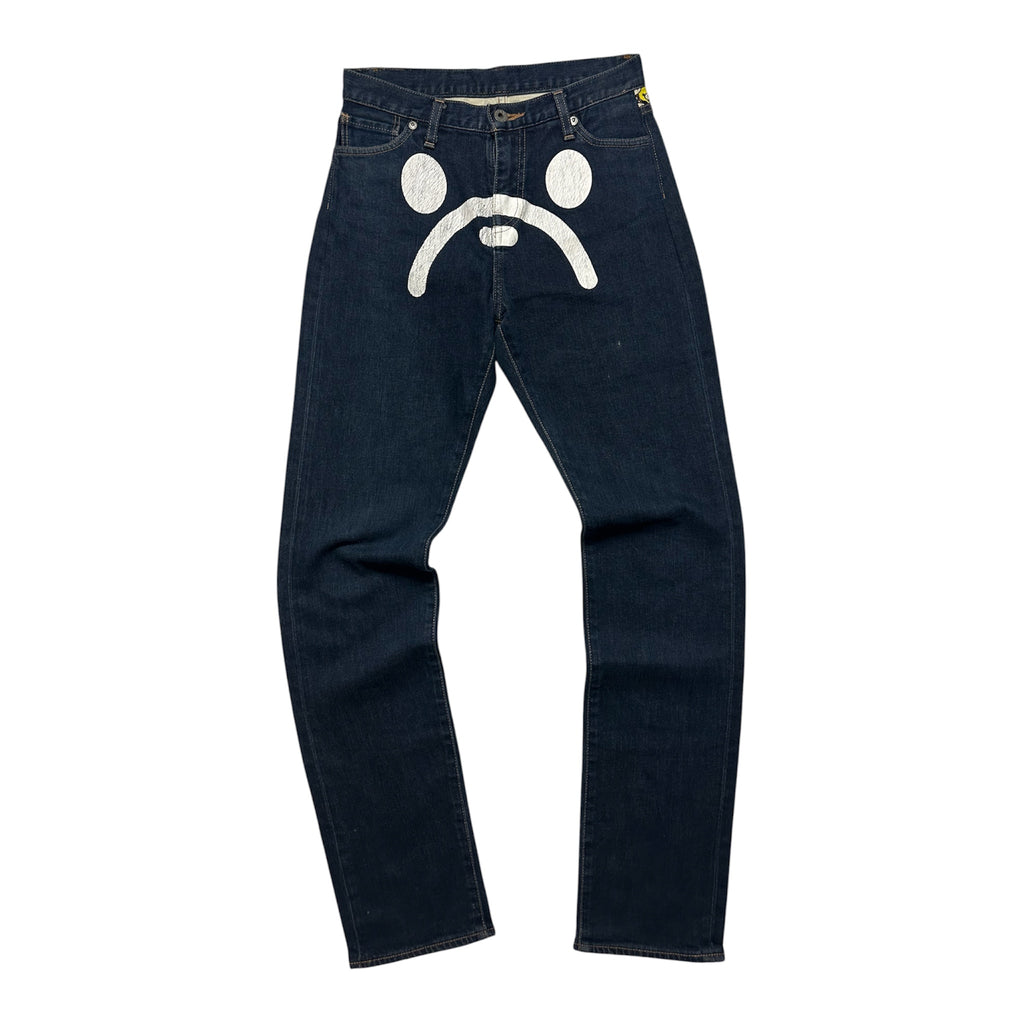 Vintage Bape Baby Milo Sad Face Jeans