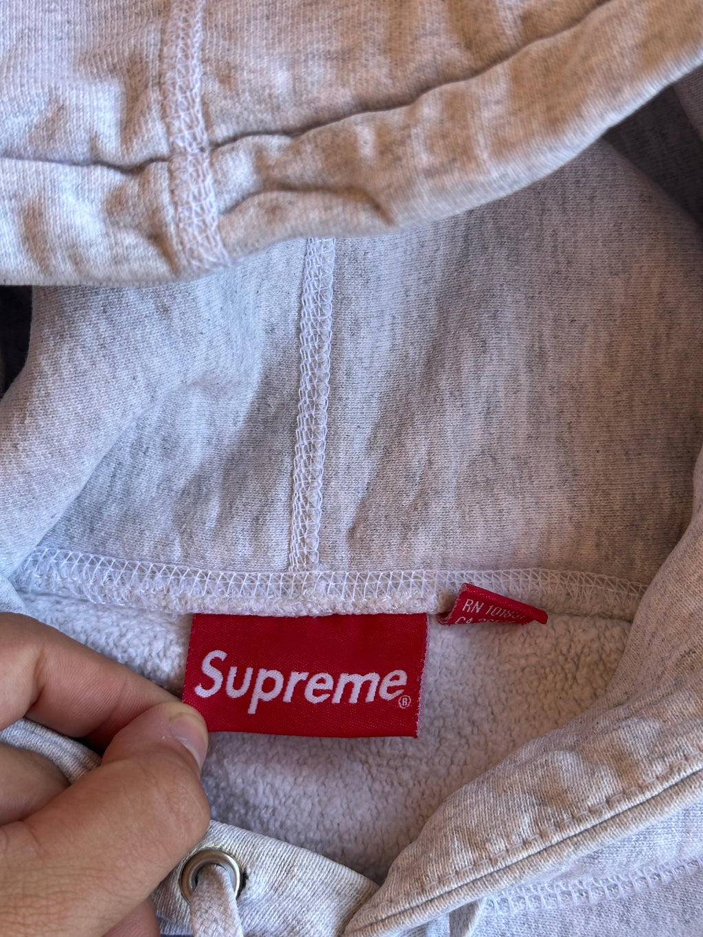 Supreme Gradient Sleeve Hooded Sweatshirt Ash Grey – FW18