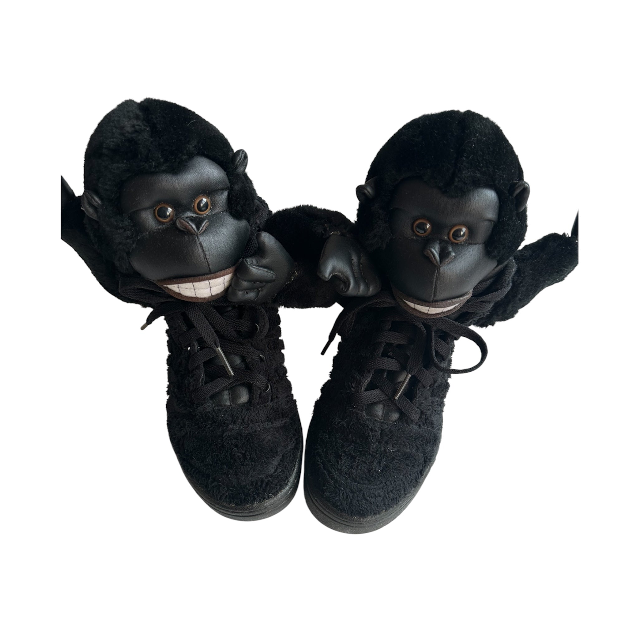 Vintage Adidas x Jeremy Scott Gorilla Fur Sneakers