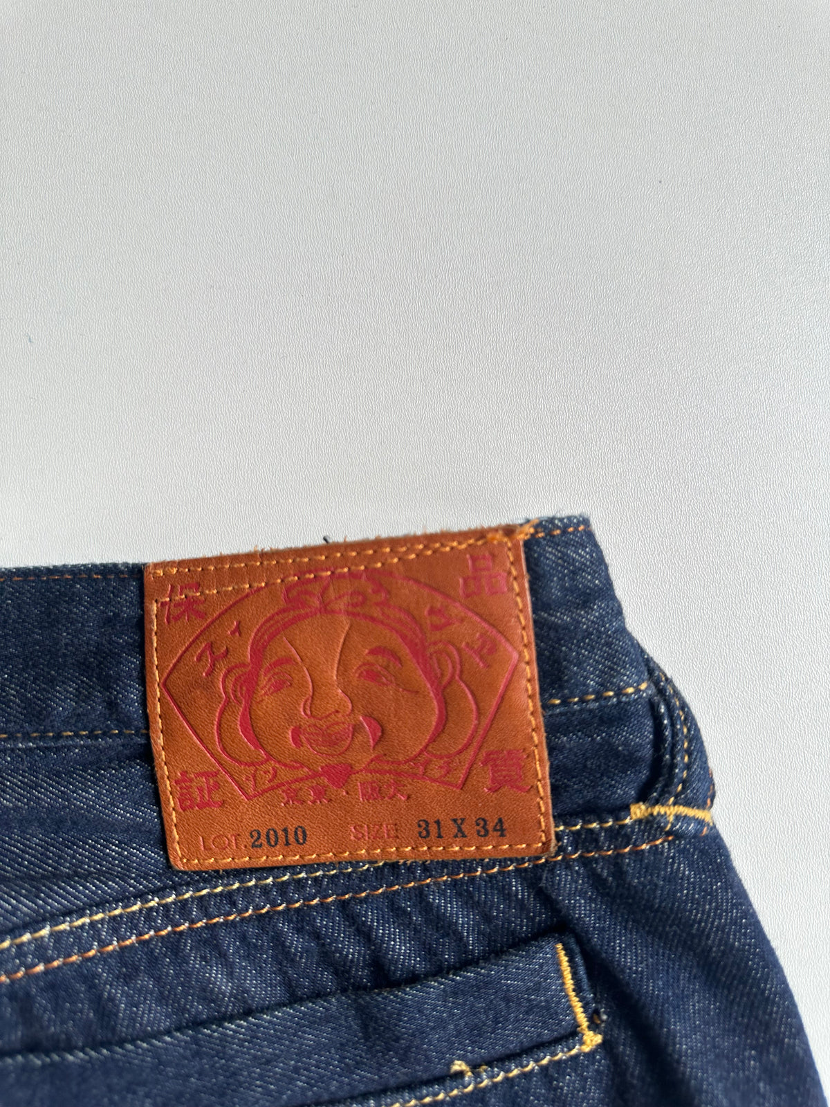 EVISU Graffiti Daruma Daicock Slim Fit Jeans #2010 Indigo – SS23 – W30 L34