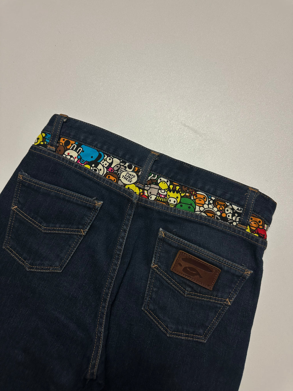 Vintage Bape Baby Milo Sad Face Jeans