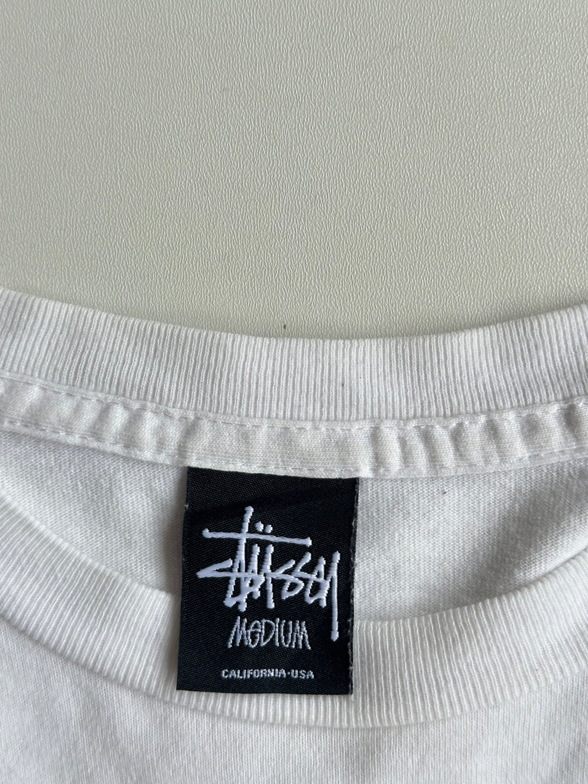 Vintage Stussy Built For The Tribe Long Sleeve Tee White