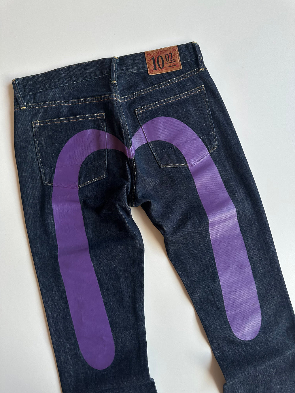 Vintage EVISU 10oz Purple Daicock Jeans Indigo