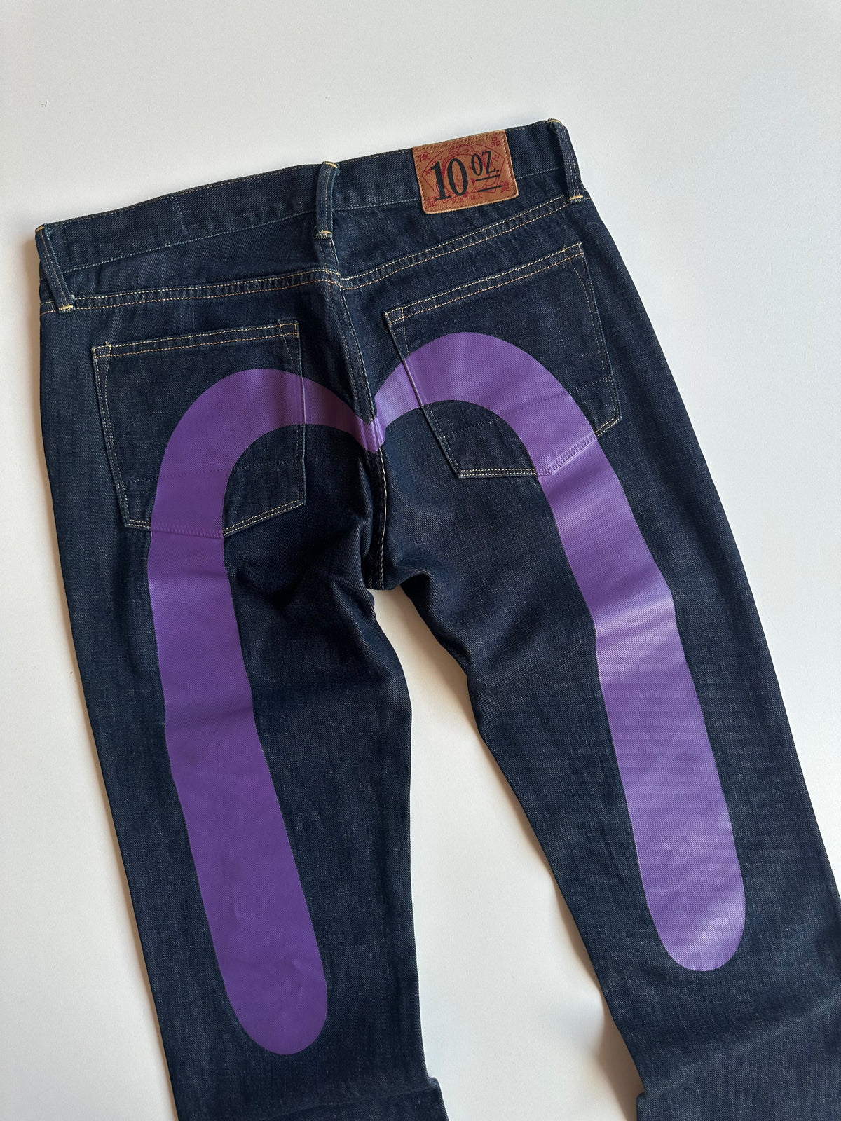 Vintage EVISU 10oz Purple Daicock Jeans Indigo
