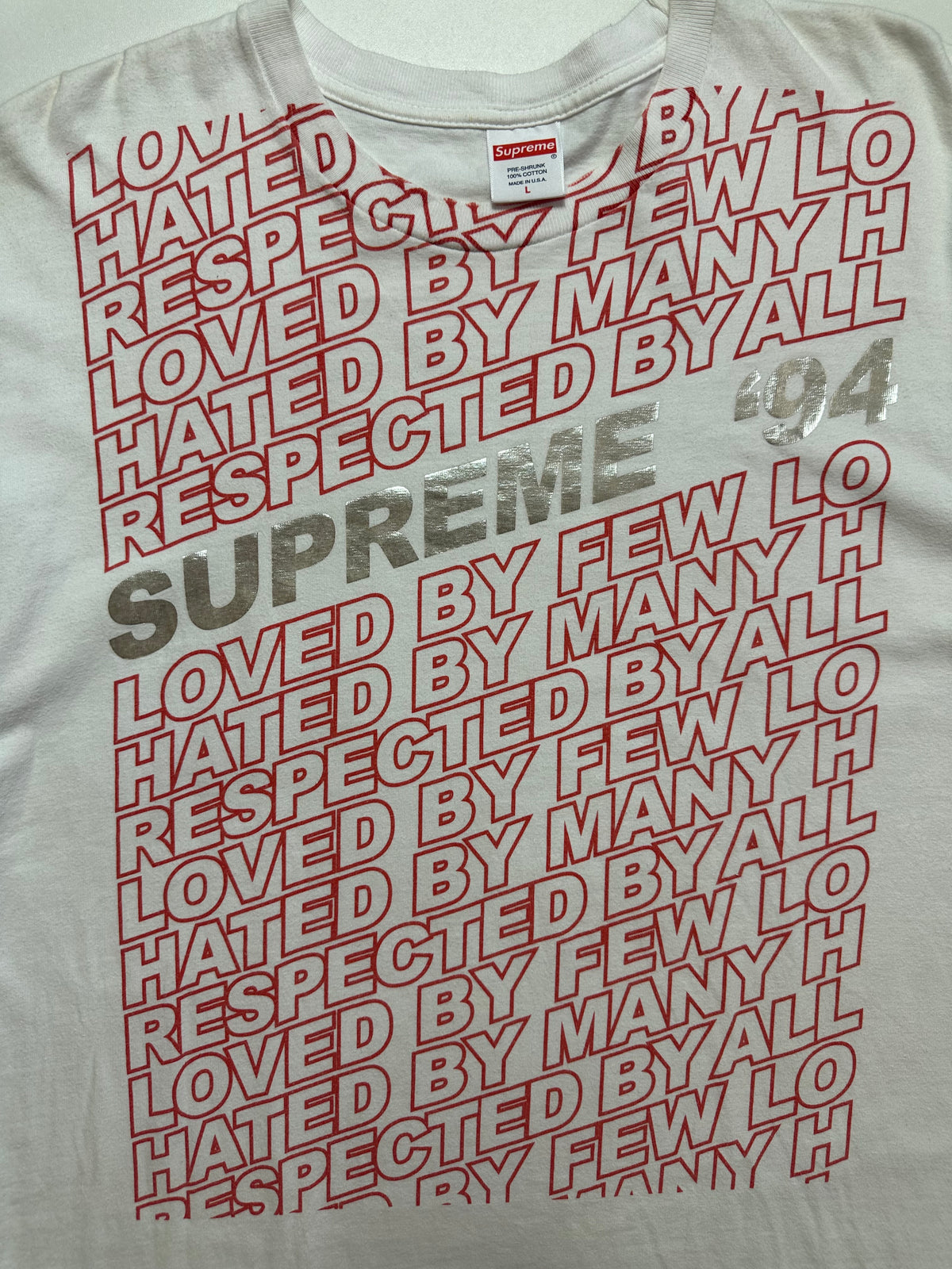 Supreme Metallic Logo Tee