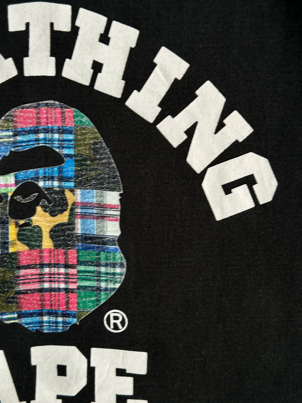 BAPE Patchwork College Tee Black – SS20 – Size L