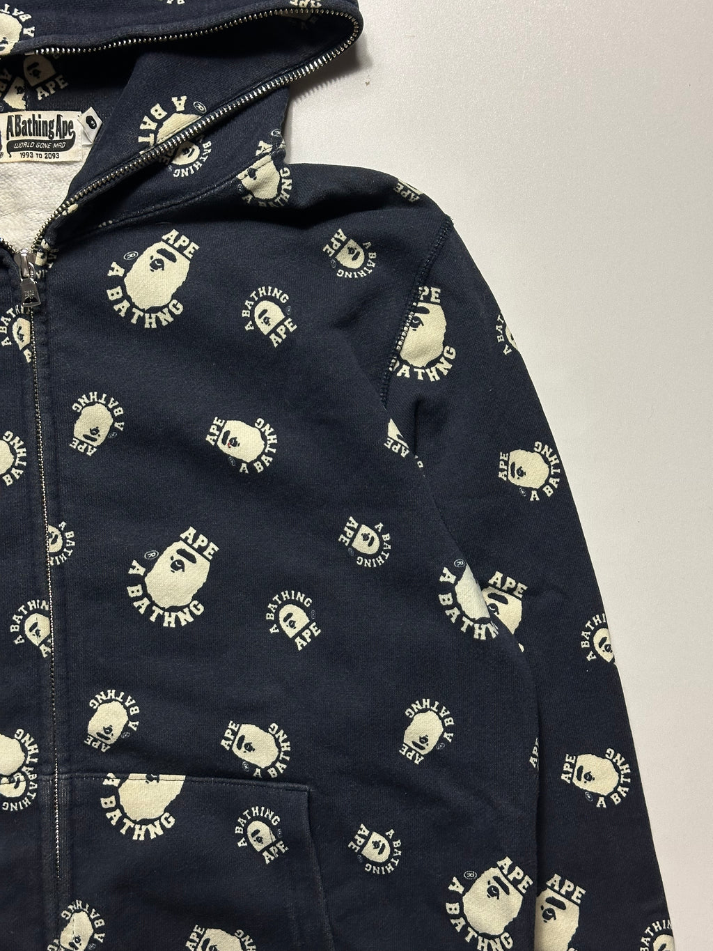 Vintage Bape AOP Zip Hoodie