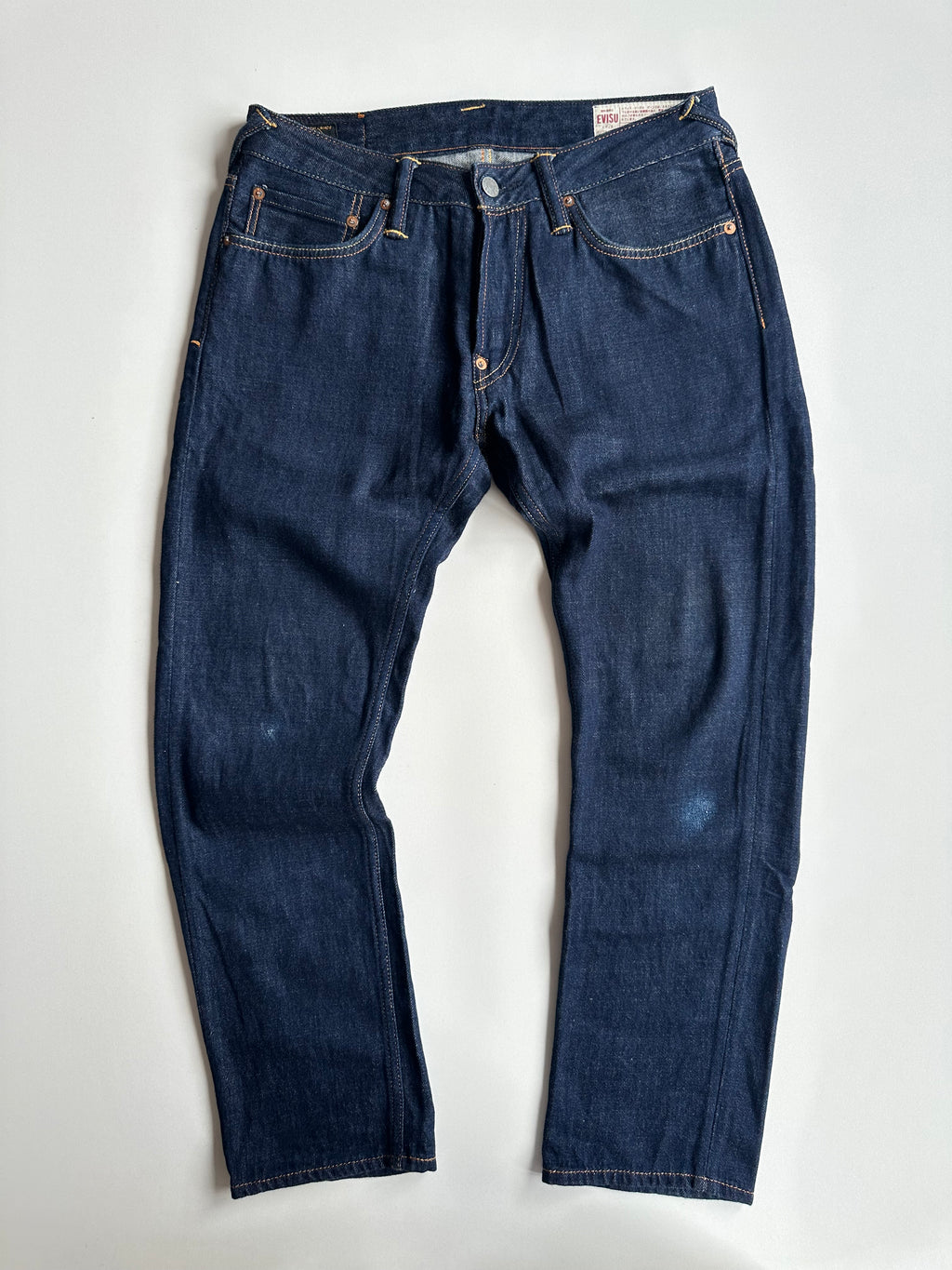 EVISU Graffiti Daruma Daicock Slim Fit Jeans #2010 Indigo – SS23 – W30 L34