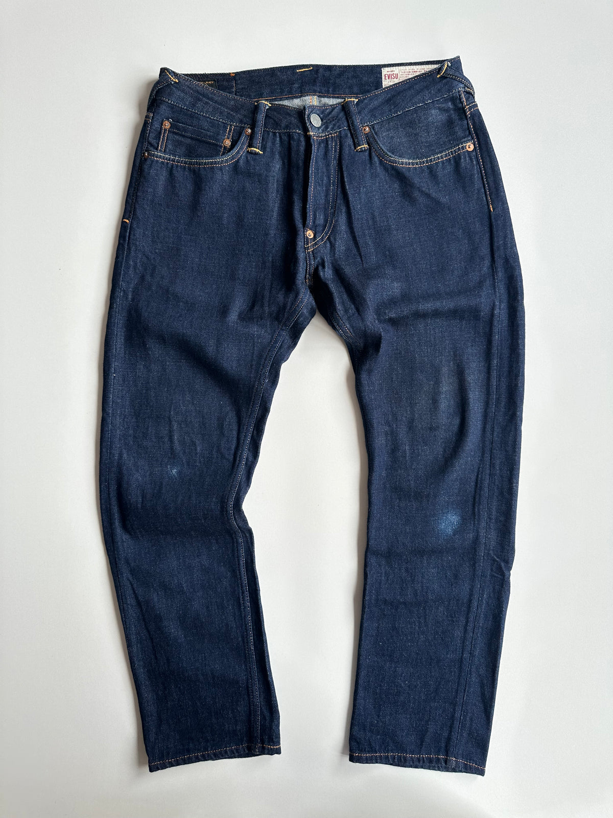 EVISU Graffiti Daruma Daicock Slim Fit Jeans #2010 Indigo – SS23 – W30 L34