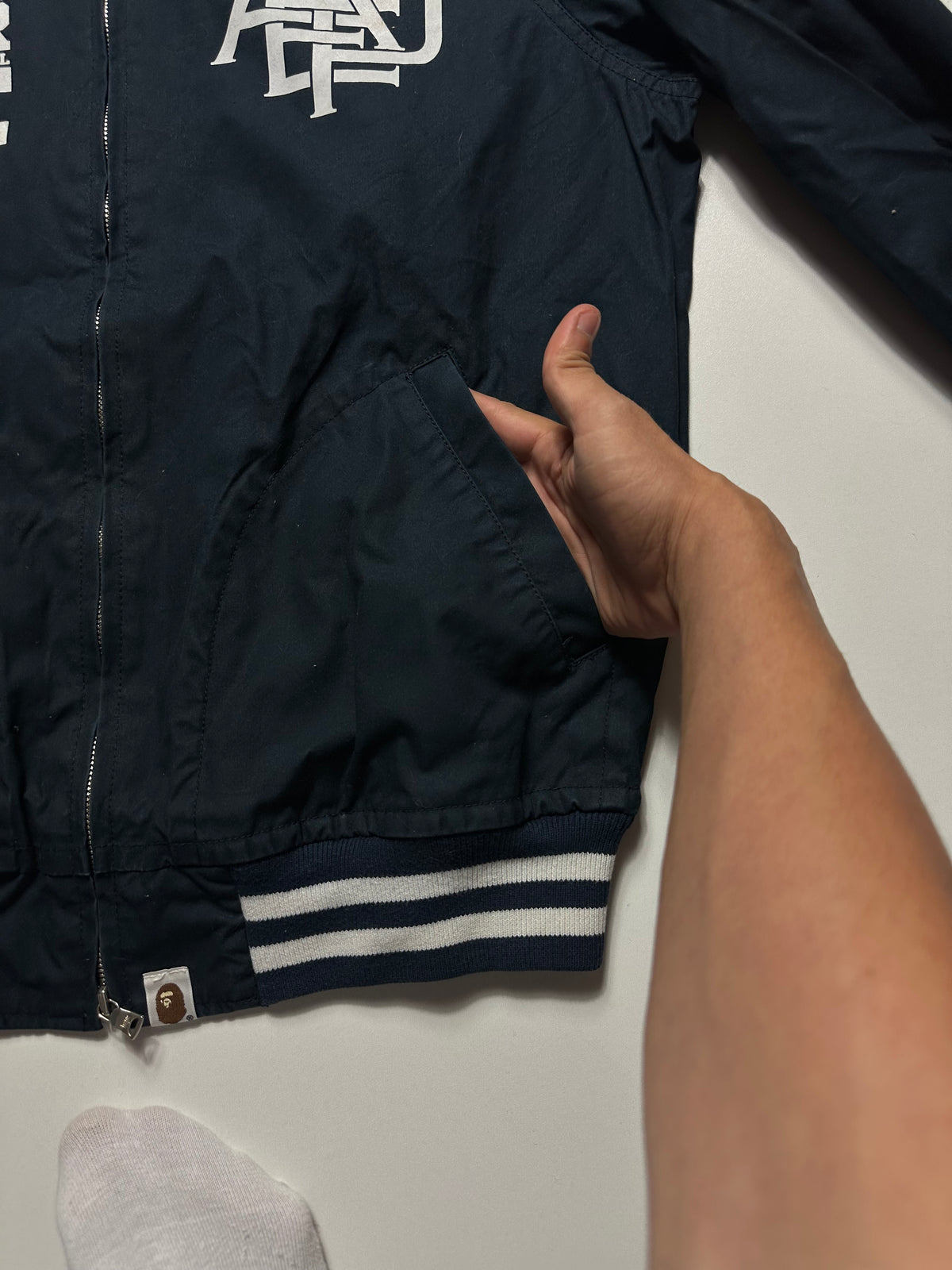 BAPE Ape Shall Never Kill Ape Busy Works Zip Jacket Navy