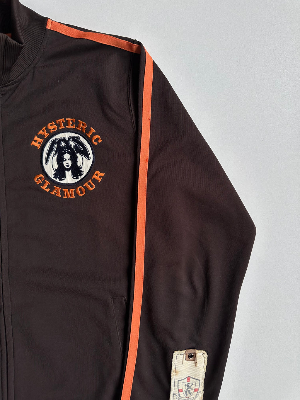Vintage Hysteric Glamour Logo Track Jacket Brown / Orange