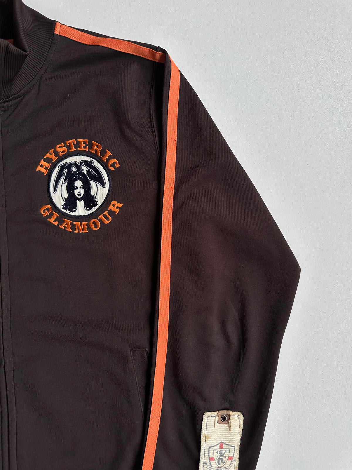 Vintage Hysteric Glamour Logo Track Jacket Brown / Orange