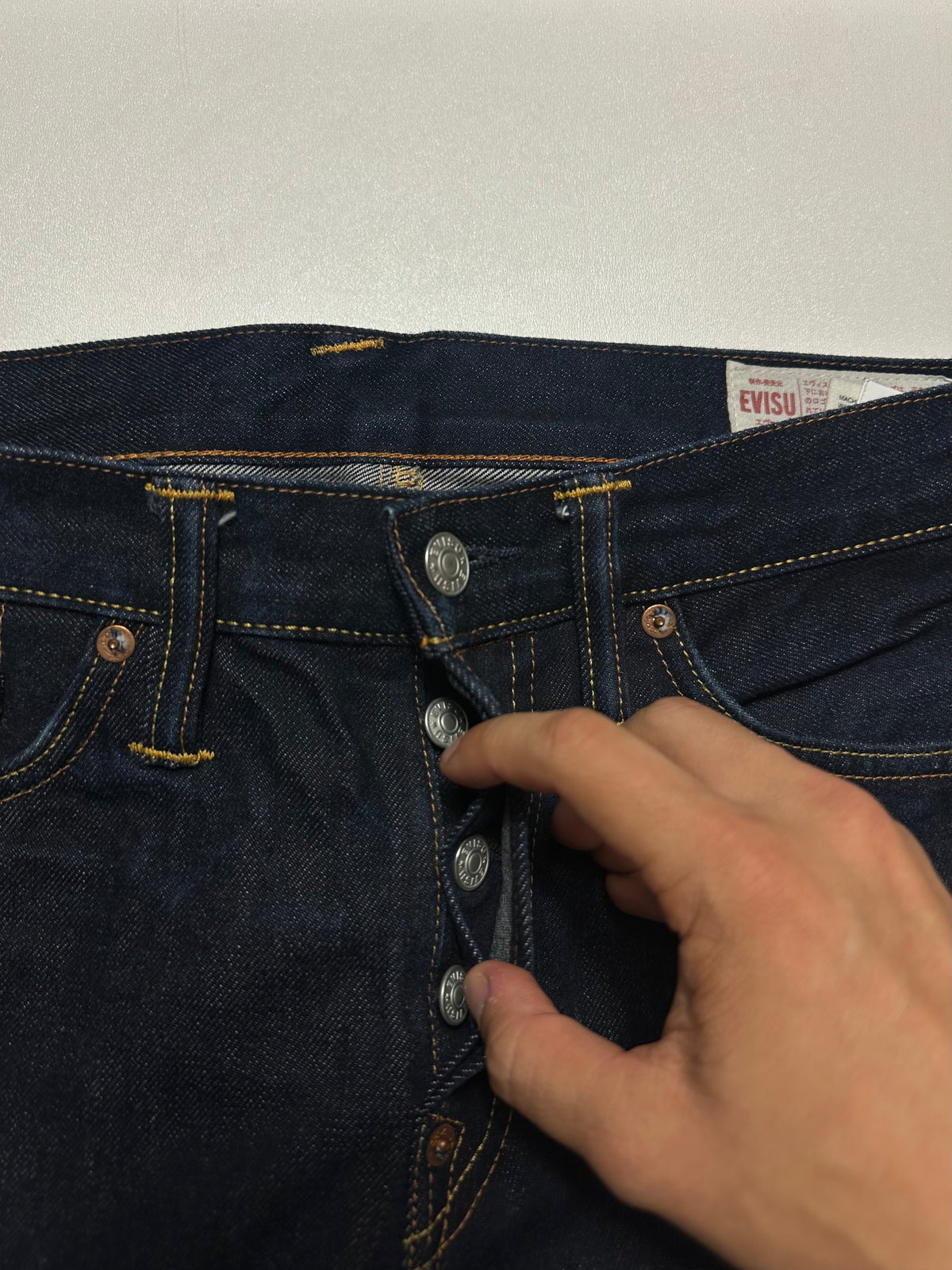 Vintage Evisu Embroidered Big Daicock Selvedge Jeans