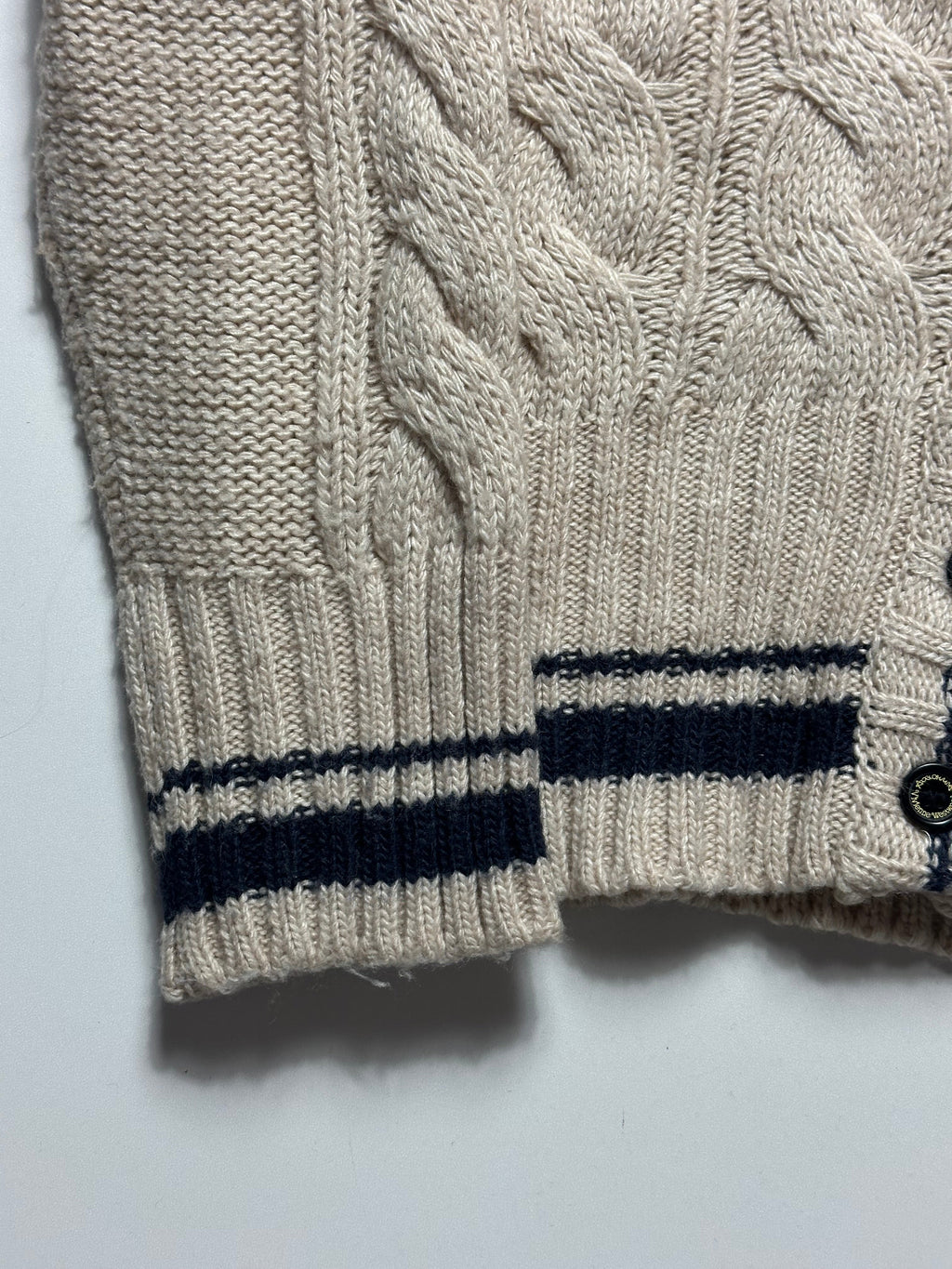 Vivienne Westwood Red Label Cable Knit Orb Cardigan Beige - Size L