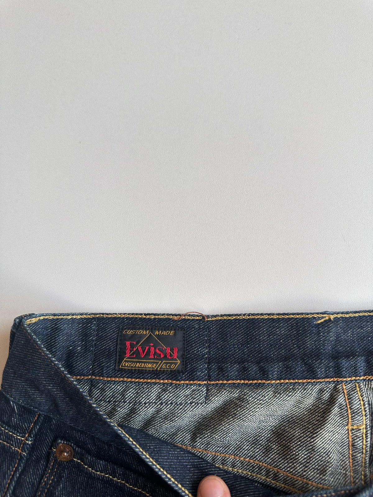 Vintage EVISU 10oz Purple Daicock Jeans Indigo